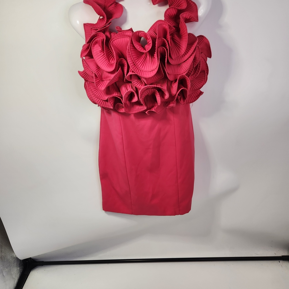 DO+BE Vibrant Pink Ruffle Dress Size Small